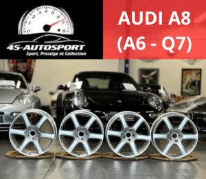 Photo Jantes Alu 19'' Audi A8 réf. 4E0601023D - 6 Branches - Gris Métallisé - Compatibles Audi A6 Q7 - Bon État Photo Jantes Alu 19'' Audi A8 réf. 4E0601023D - 6 Branches - Gris Métallisé - Compatibles Audi A6 Q7 - Bon État