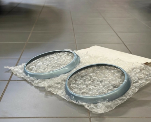 Enjoliveur / Contour de Phare Bleu Métallisé Porsche 911 Type G 912 964 Enjoliveur / Contour de Phare Bleu Métallisé Porsche 911 Type G 912 964